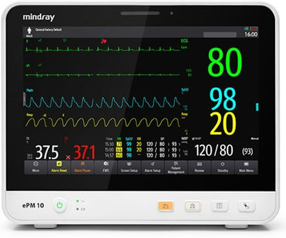 Mindray ePM 10A Patient Monitor  w/CO2